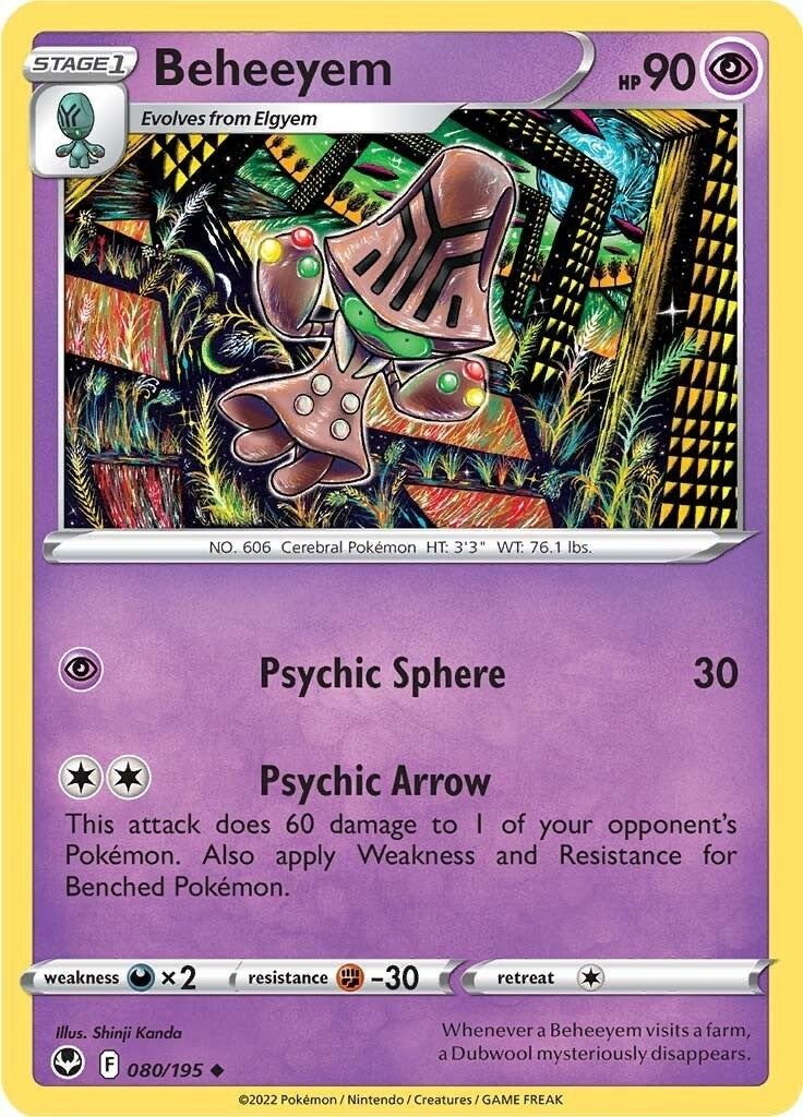 Image for Beheeyem (080/195) [SWSH12: Silver Tempest] - Pokemon