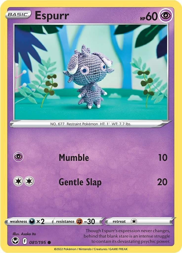 Image for Espurr (081/195) [SWSH12: Silver Tempest] - Pokemon