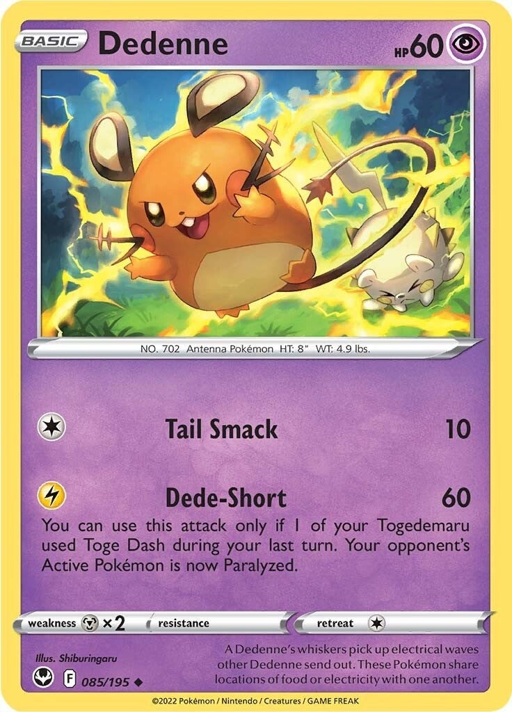 Image for Dedenne (085/195) [SWSH12: Silver Tempest] - Pokemon