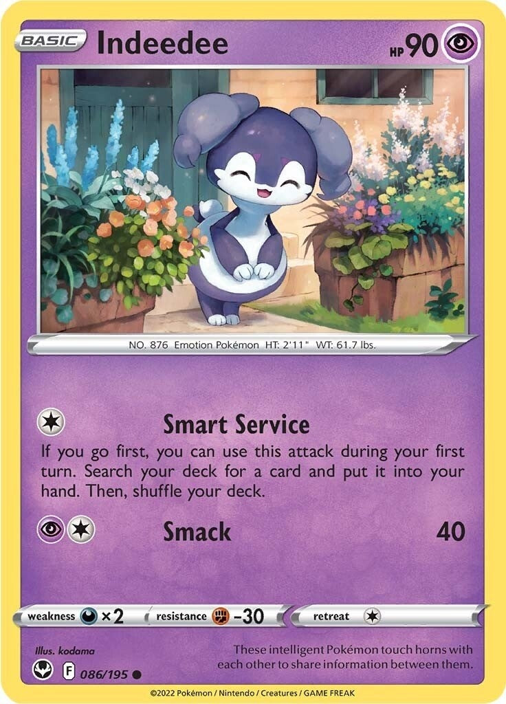 Image for Indeedee (086/195) [SWSH12: Silver Tempest] - Pokemon