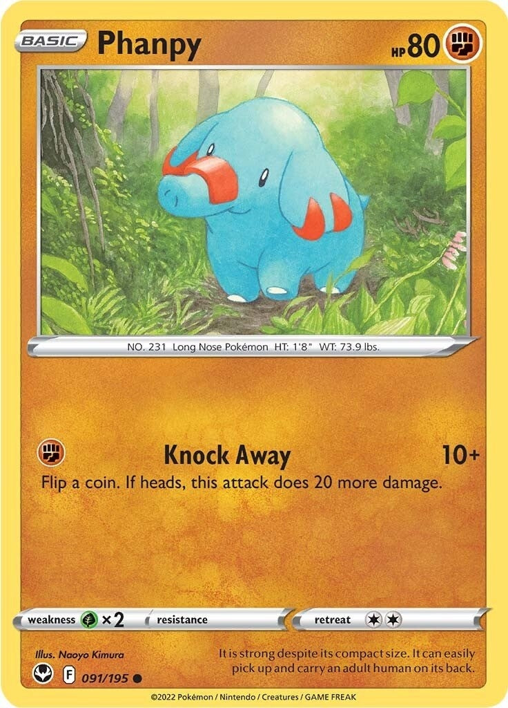 Image for Phanpy (091/195) [SWSH12: Silver Tempest] - Pokemon