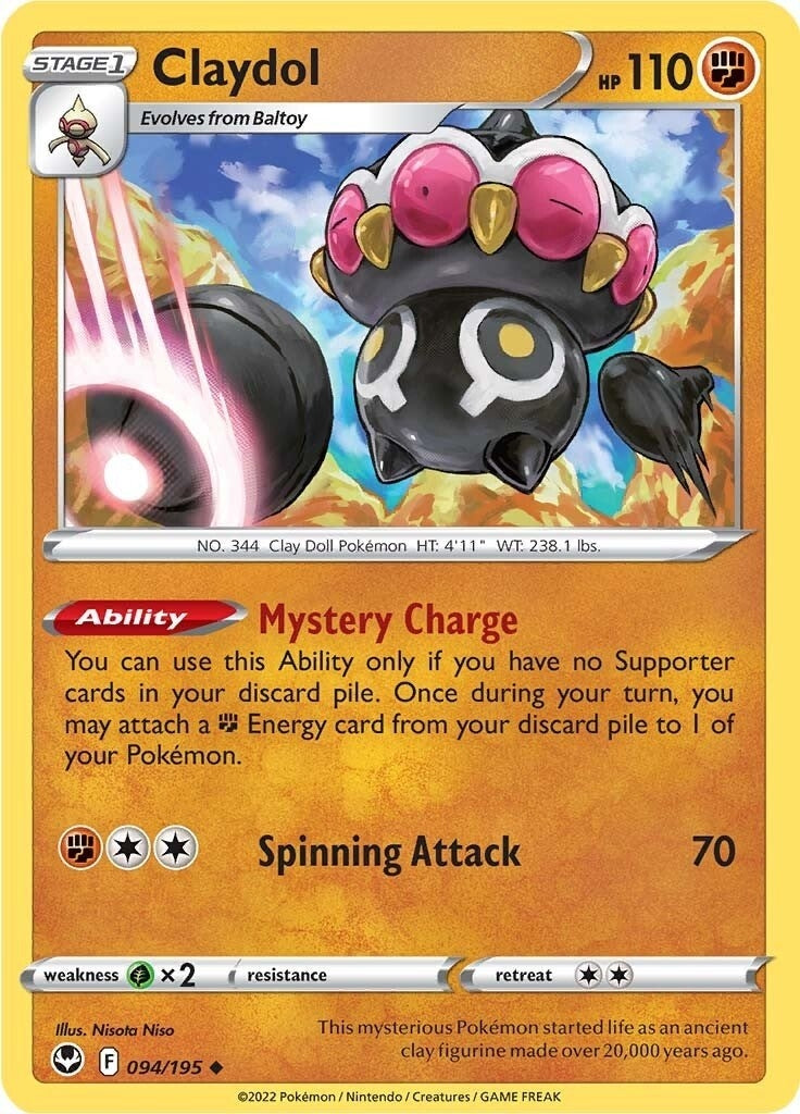 Image for Claydol (094/195) [SWSH12: Silver Tempest] - Pokemon