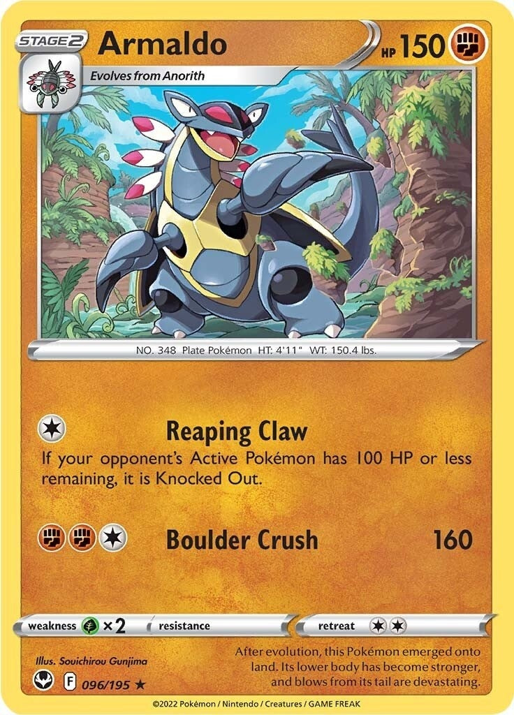 Image for Armaldo (096/195) [SWSH12: Silver Tempest] - Pokemon