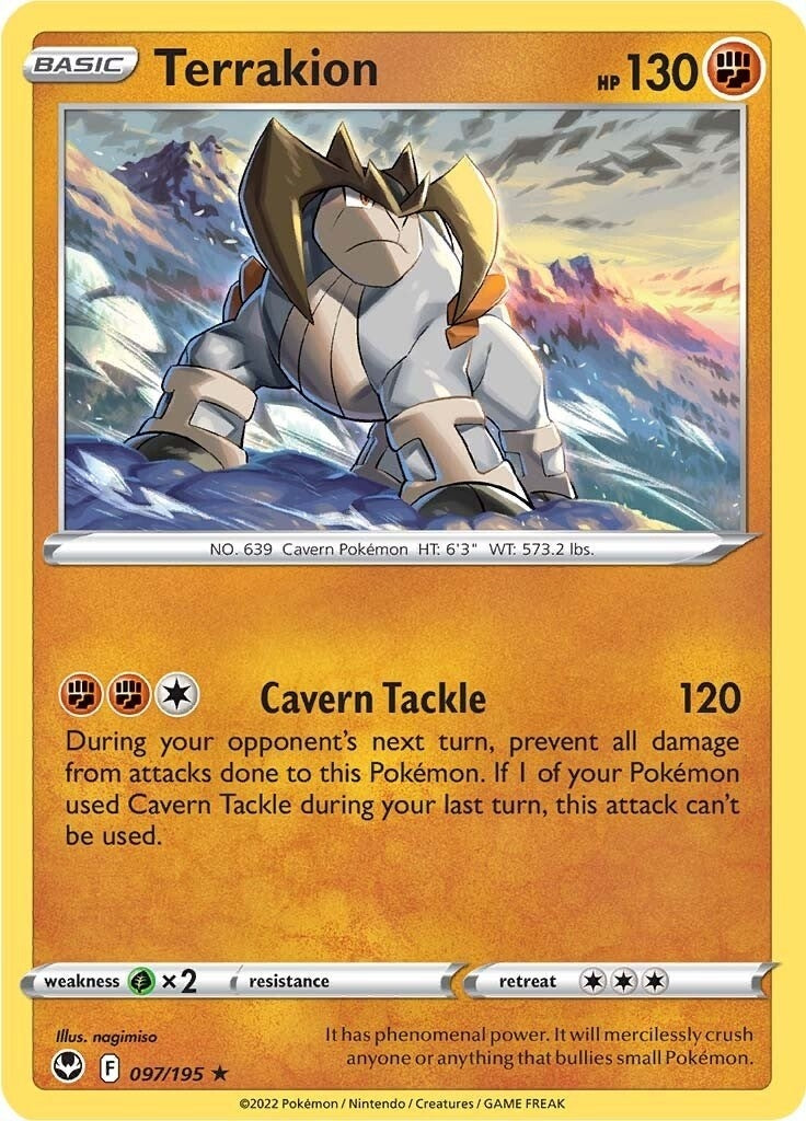 Image for Terrakion (097/195) [SWSH12: Silver Tempest] - Pokemon