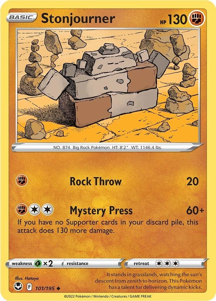 Image for Stonjourner (101/195) [SWSH12: Silver Tempest] - Pokemon