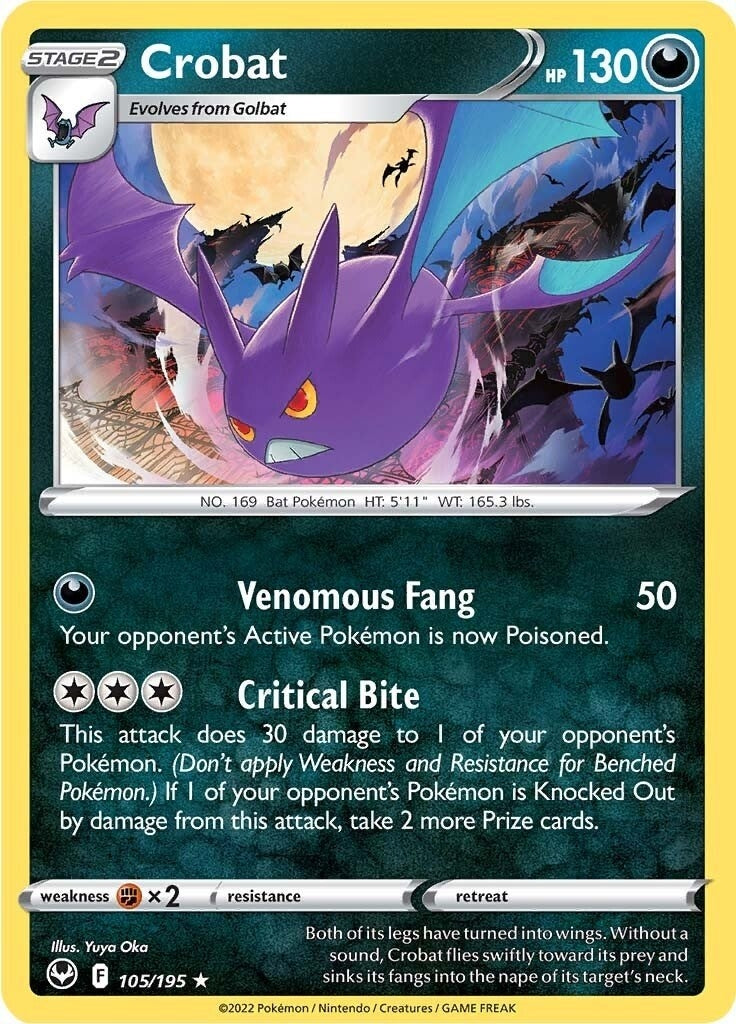 Image for Crobat (105/195) [SWSH12: Silver Tempest] - Pokemon