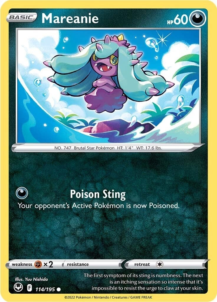 Image for Mareanie (114/195) [SWSH12: Silver Tempest] - Pokemon