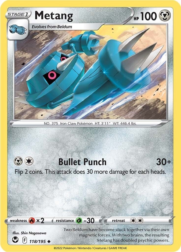 Image for Metang (118/195) [SWSH12: Silver Tempest] - Pokemon