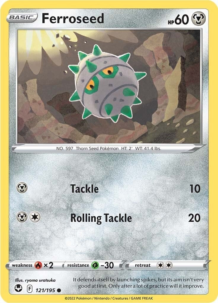 Image for Ferroseed (121/195) [SWSH12: Silver Tempest] - Pokemon