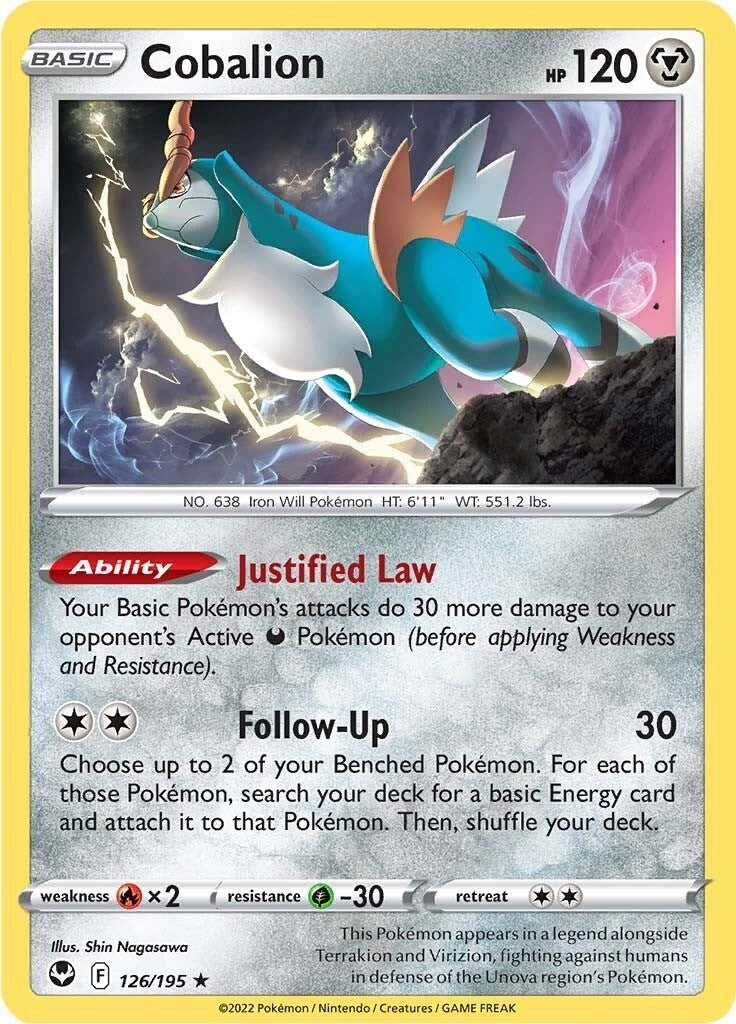 Image for Cobalion (126/195) [SWSH12: Silver Tempest] - Pokemon
