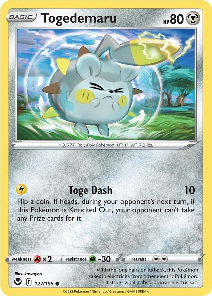 Image for Togedemaru (127/195) [SWSH12: Silver Tempest] - Pokemon