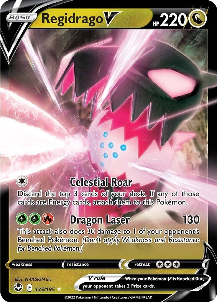 Image for Regidrago V (135/195) [SWSH12: Silver Tempest] - Pokemon