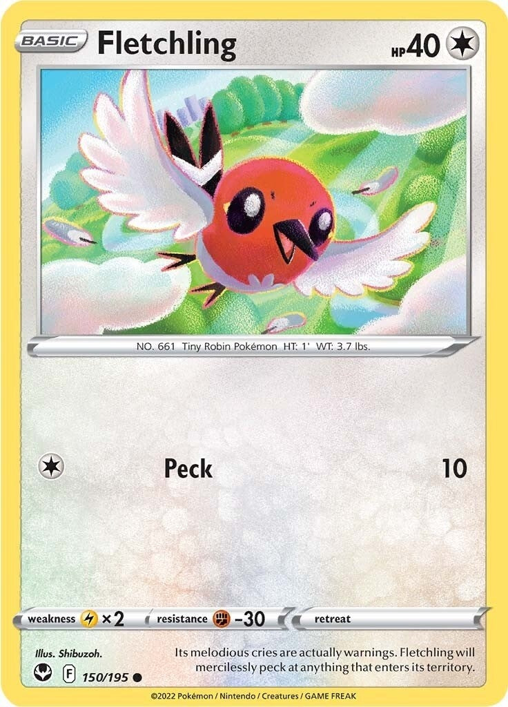 Image for Fletchling (150/195) [SWSH12: Silver Tempest] - Pokemon