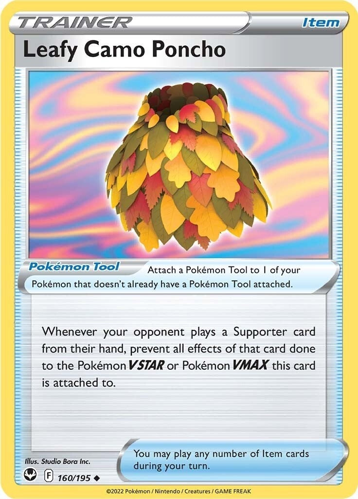Image for Leafy Camo Poncho (160/195) [SWSH12: Silver Tempest] - Pokemon