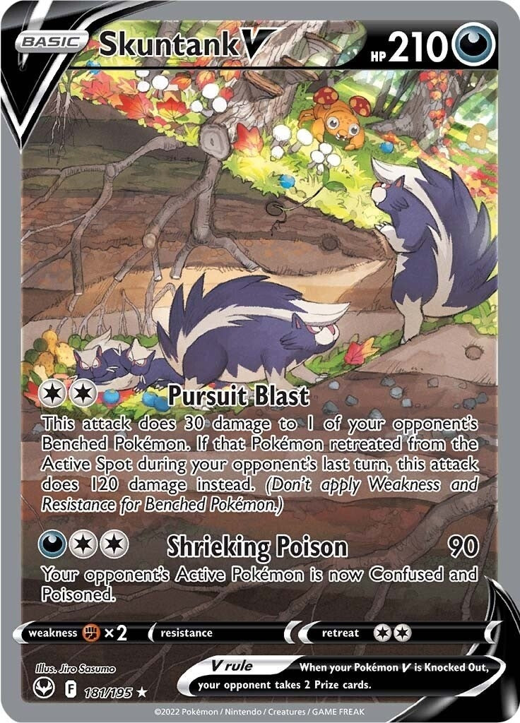 Image for Skuntank V (Alternate Full Art) (181/195) [SWSH12: Silver Tempest] - Pokemon