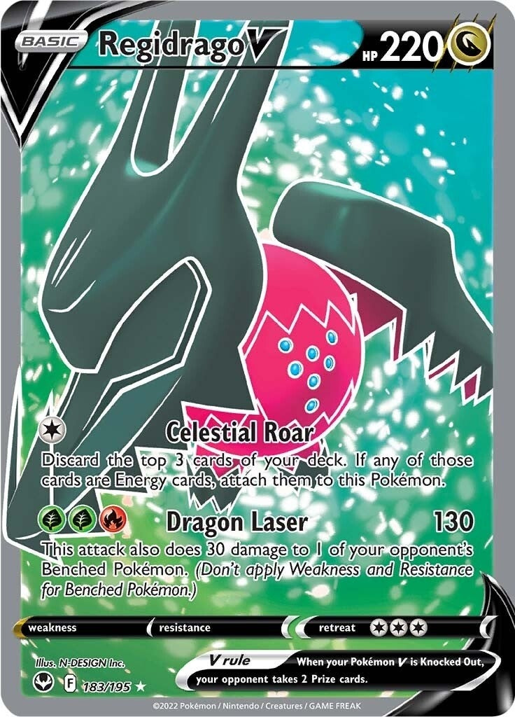 Image for Regidrago V (Full Art) (183/195) [SWSH12: Silver Tempest] - Pokemon