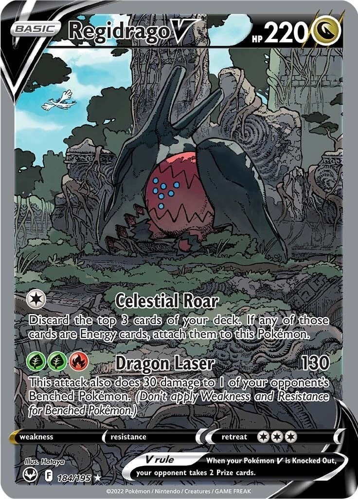 Image for Regidrago V (Alternate Full Art) (184/195) [SWSH12: Silver Tempest] - Pokemon
