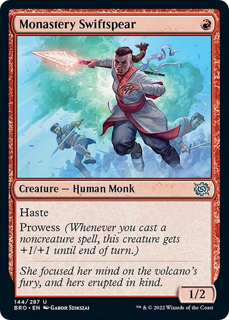 Image for Monastery Swiftspear (144) [The Brothers' War] - Magic: The Gathering
