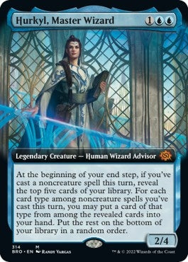 Image for Hurkyl, Master Wizard (Extended Art) (314) [The Brothers' War] - Magic: The Gathering