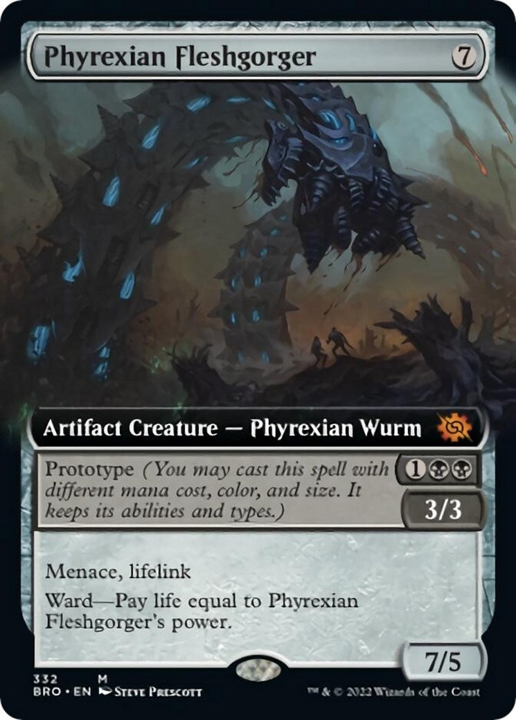 Image for Phyrexian Fleshgorger (Extended Art) (332) [The Brothers' War] - Magic: The Gathering