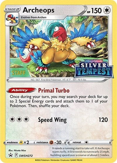 Image for Archeops - SWSH272 (Prerelease) [STAFF] (SWSH272) [SWSH: Sword & Shield Promo Cards] - Pokemon