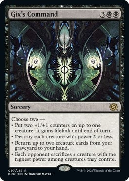 Image for Gix's Command (97) [The Brothers' War] - Magic: The Gathering