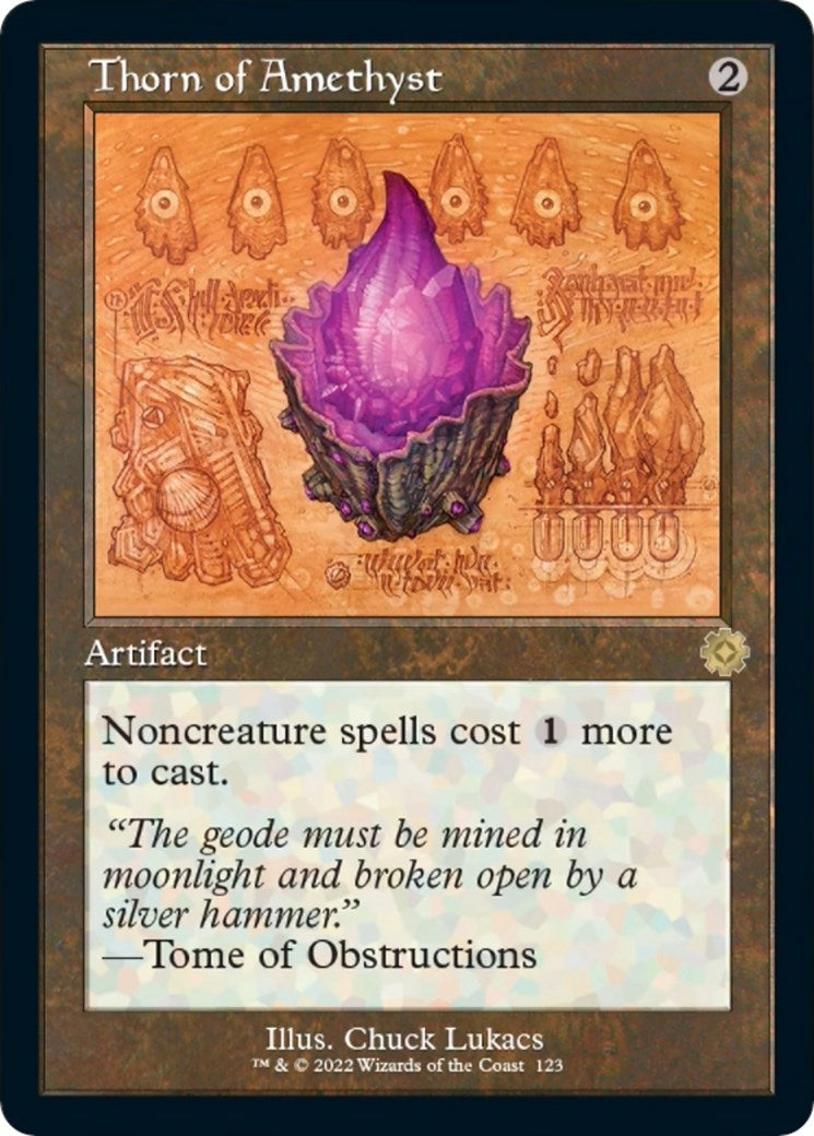 Image for Thorn of Amethyst (Schematic) (123) [The Brothers' War: Retro Frame Artifacts] - Magic: The Gathering