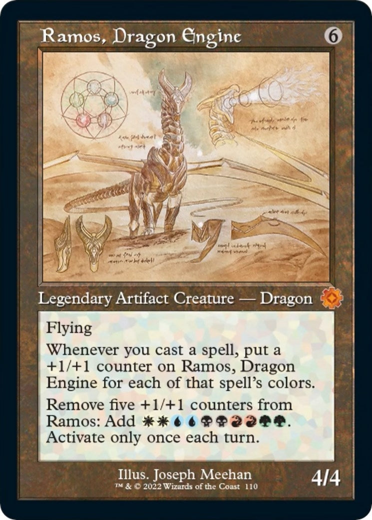 Image for Ramos, Dragon Engine (Schematic) (110) [The Brothers' War: Retro Frame Artifacts] - Magic: The Gathering