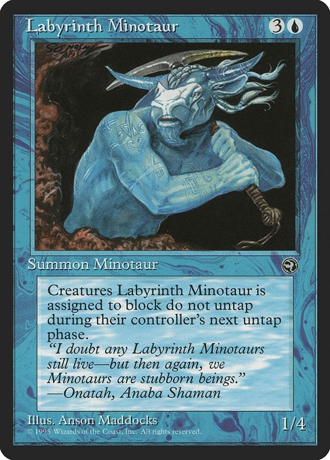 Image for Labyrinth Minotaur (30) [Homelands] - Magic: The Gathering