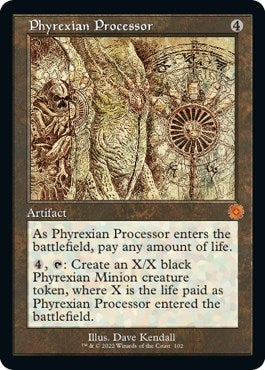 Image for Phyrexian Processor (Schematic) (102) [The Brothers' War: Retro Frame Artifacts] - Magic: The Gathering