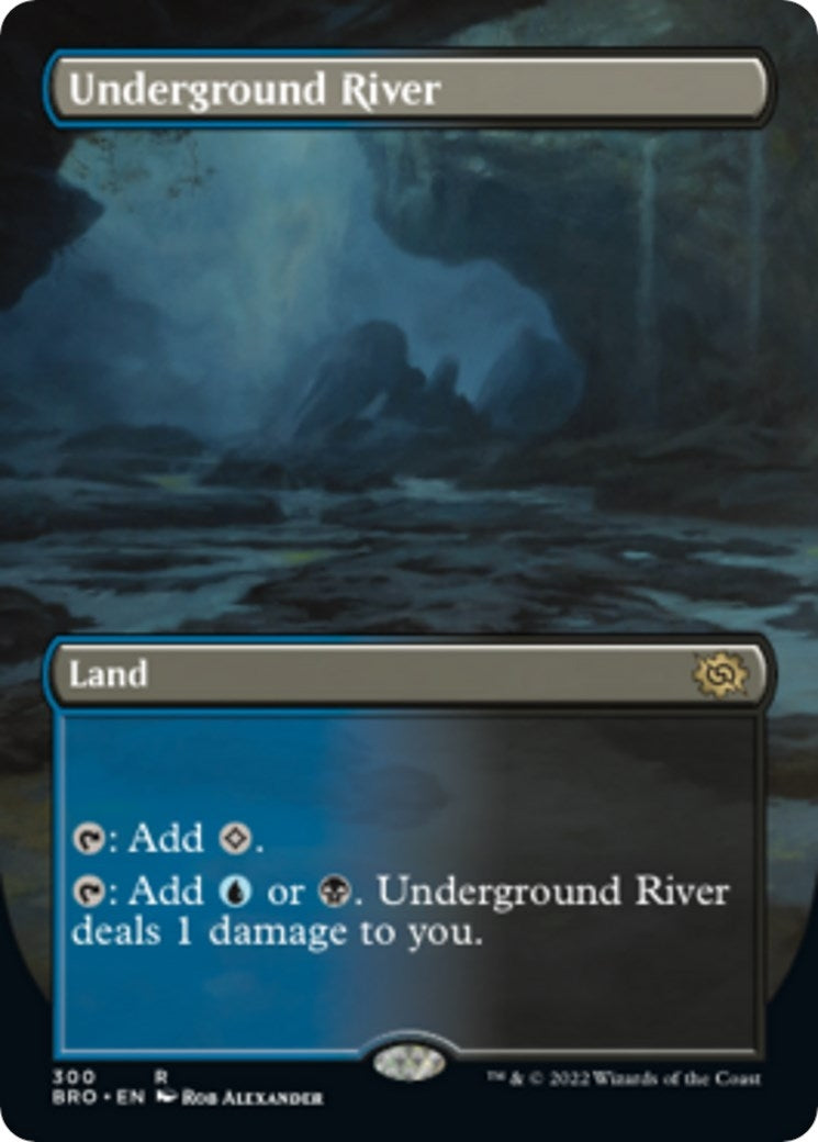 Image for Underground River (Borderless) (300) [The Brothers' War] - Magic: The Gathering