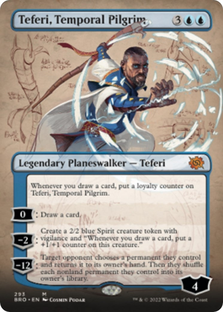Image for Teferi, Temporal Pilgrim (Borderless) (293) [The Brothers' War] - Magic: The Gathering