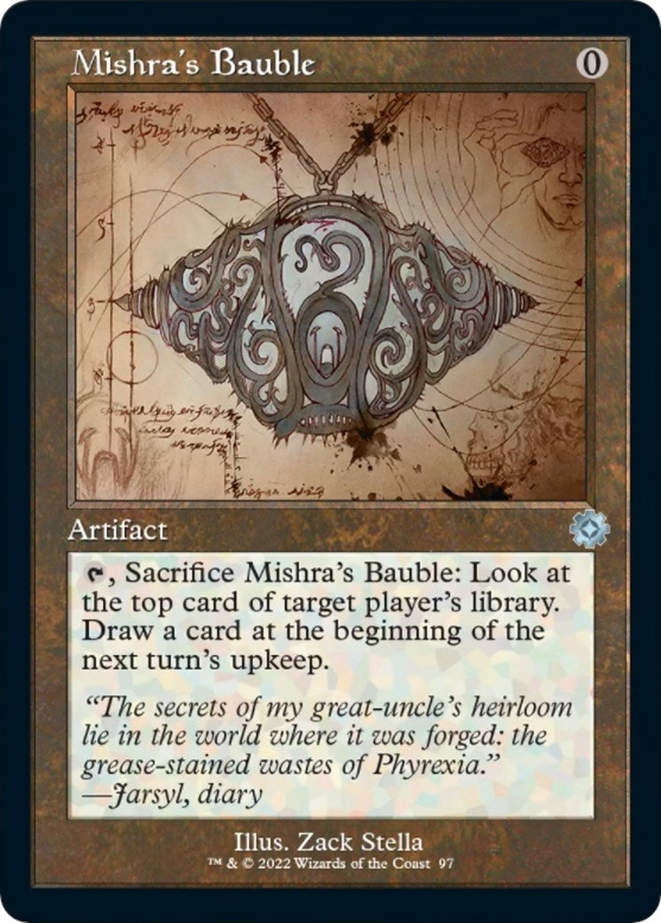 Image for Mishra's Bauble (Schematic) (97) [The Brothers' War: Retro Frame Artifacts] - Magic: The Gathering