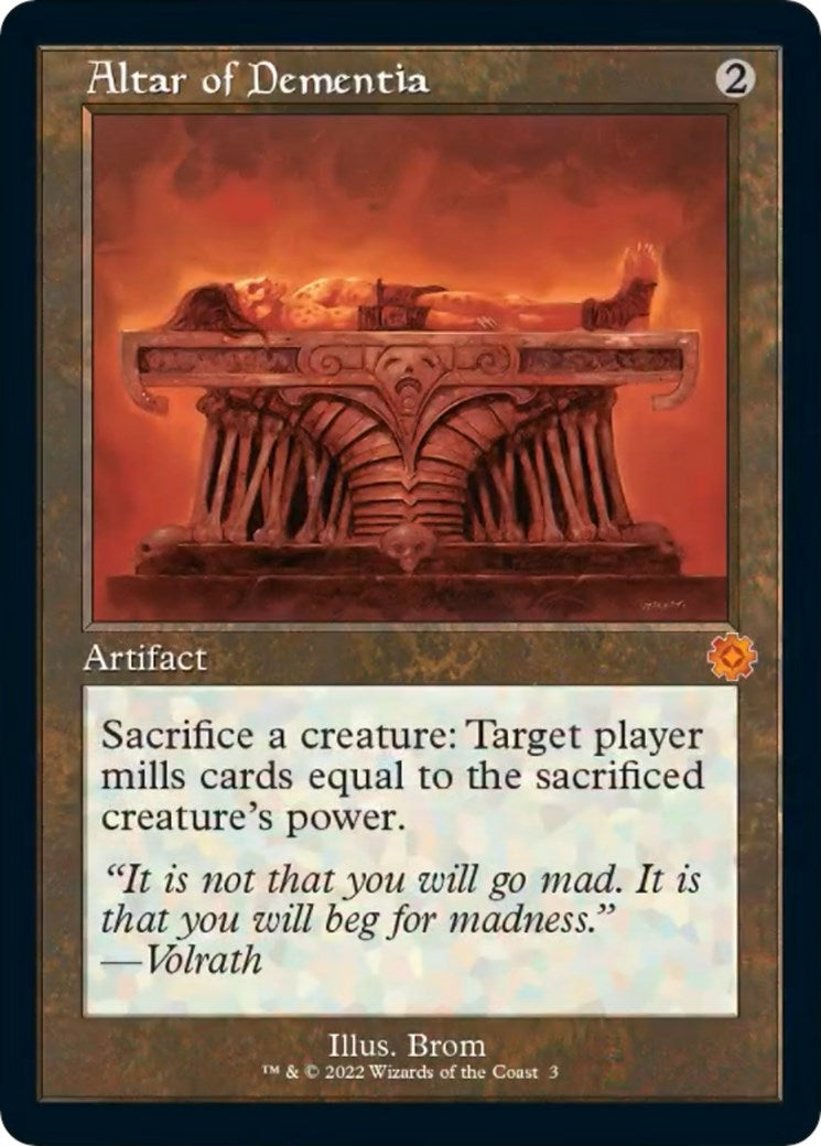 Image for Altar of Dementia (3) [The Brothers' War: Retro Frame Artifacts] - Magic: The Gathering