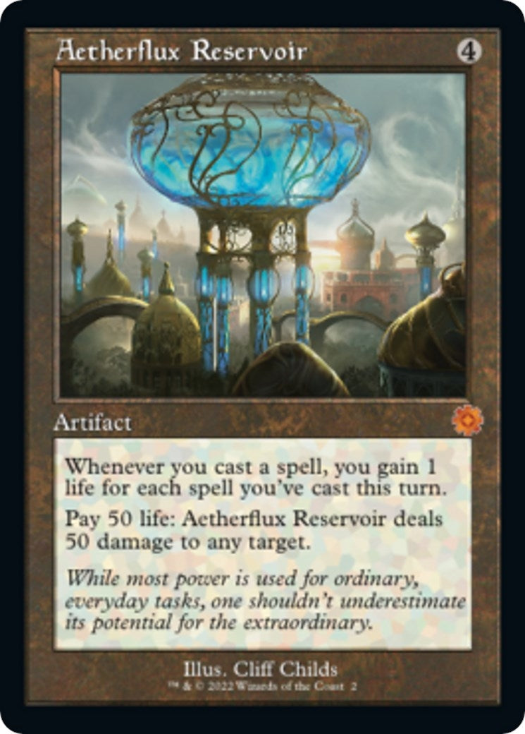 Image for Aetherflux Reservoir (2) [The Brothers' War: Retro Frame Artifacts] - Magic: The Gathering