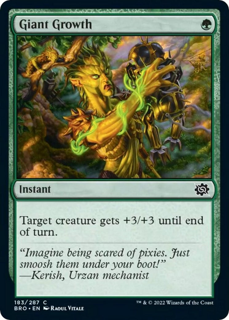 Image for Giant Growth (183) [The Brothers' War] - Magic: The Gathering