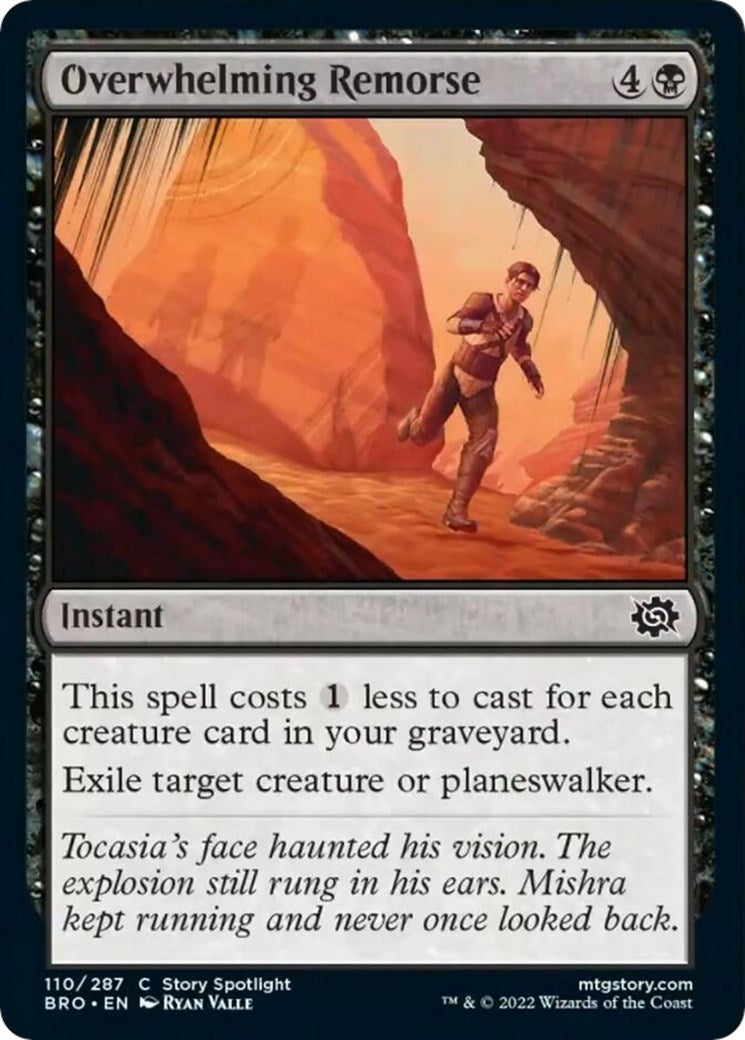 Image for Overwhelming Remorse (110) [The Brothers' War] - Magic: The Gathering