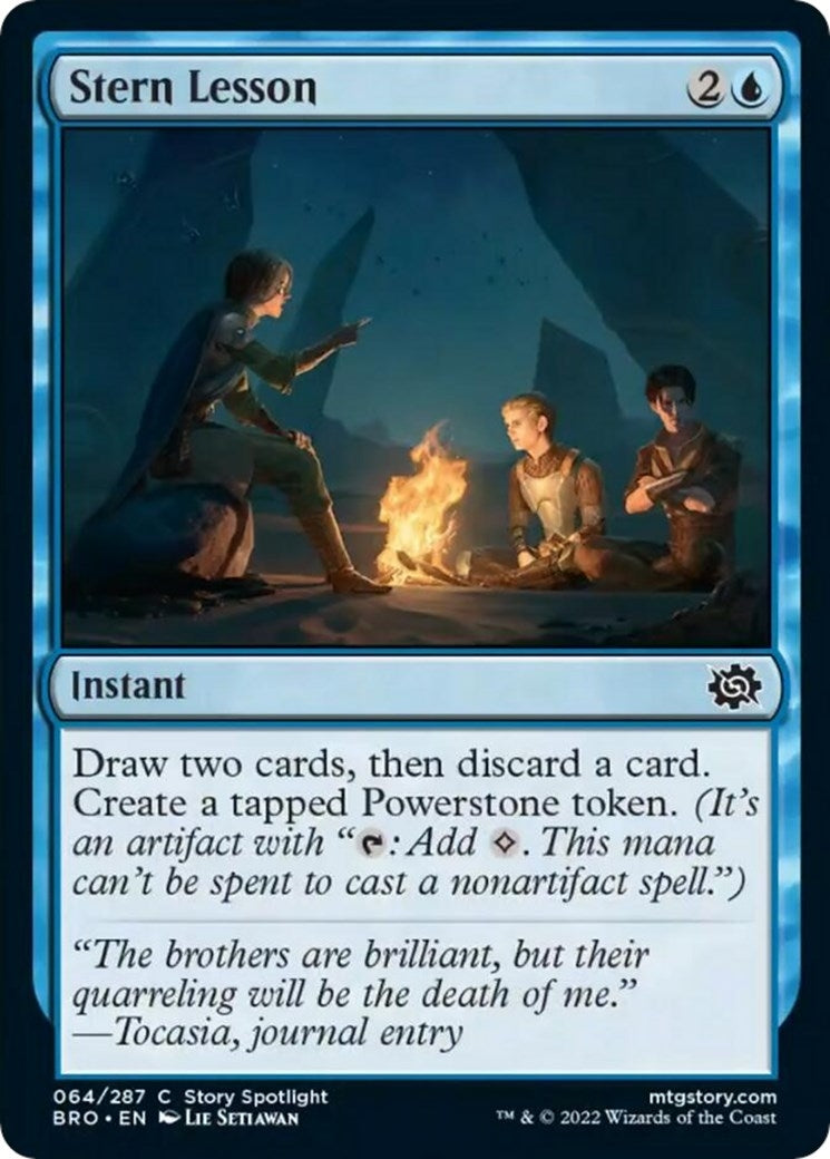 Image for Stern Lesson (64) [The Brothers' War] - Magic: The Gathering