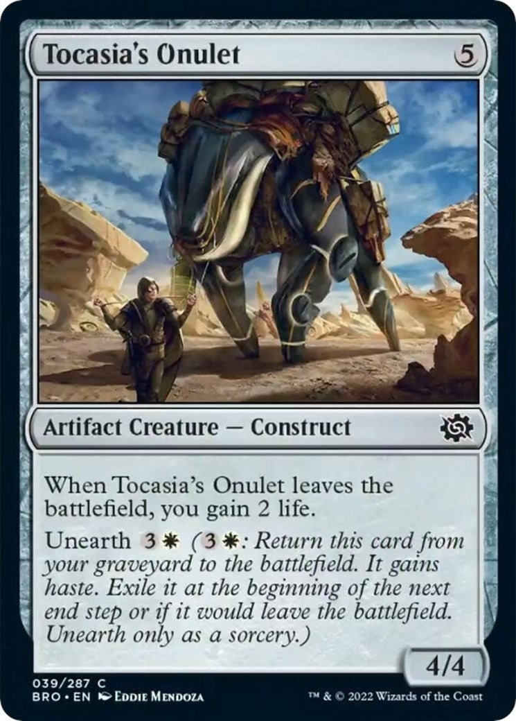 Image for Tocasia's Onulet (39) [The Brothers' War] - Magic: The Gathering