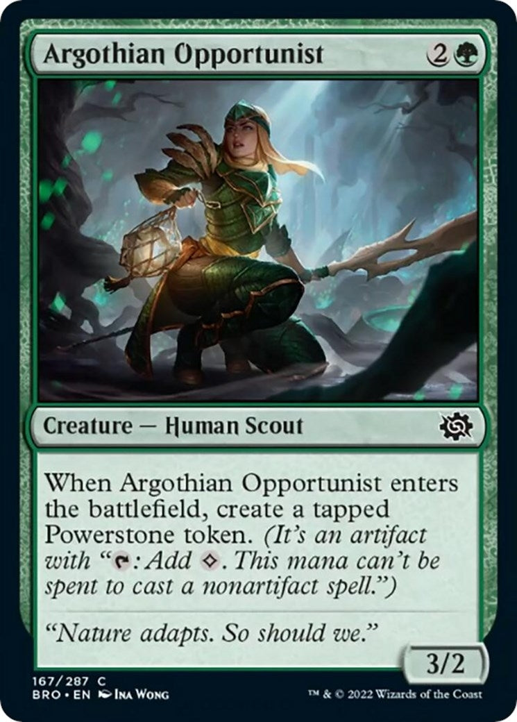 Image for Argothian Opportunist (167) [The Brothers' War] - Magic: The Gathering