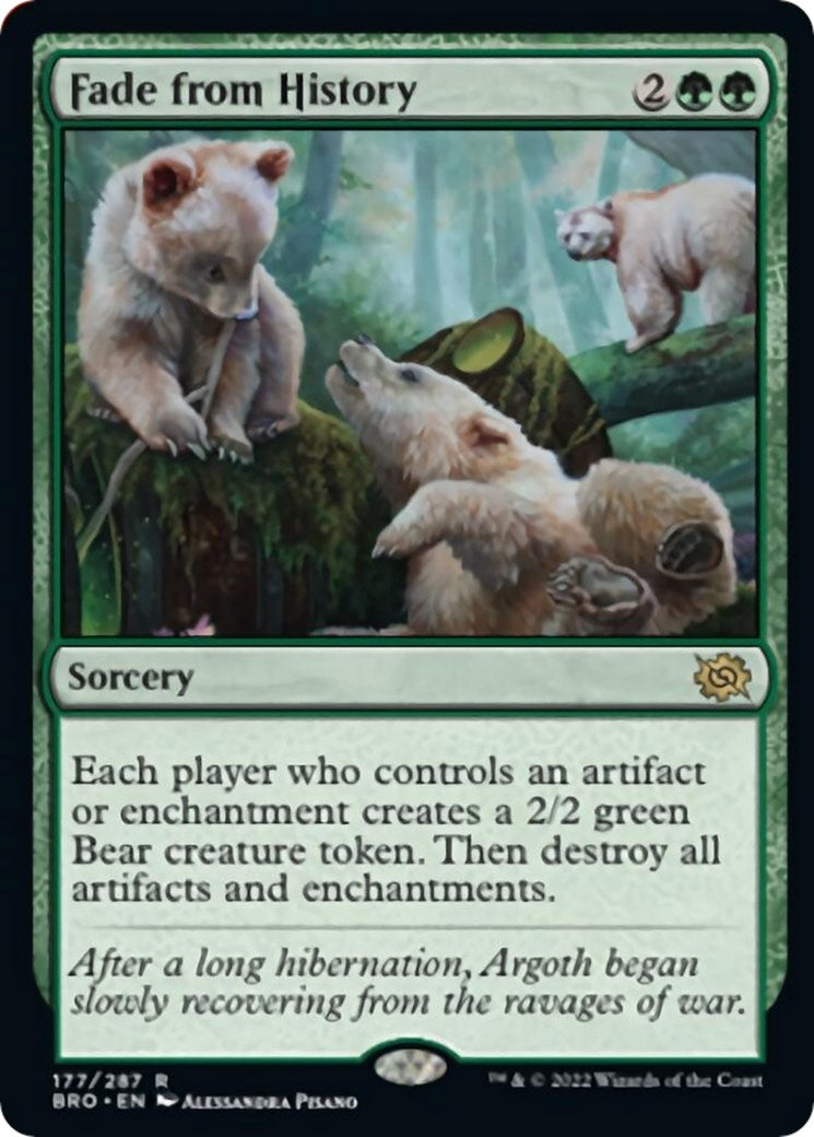 Image for Fade from History (177) [The Brothers' War] - Magic: The Gathering
