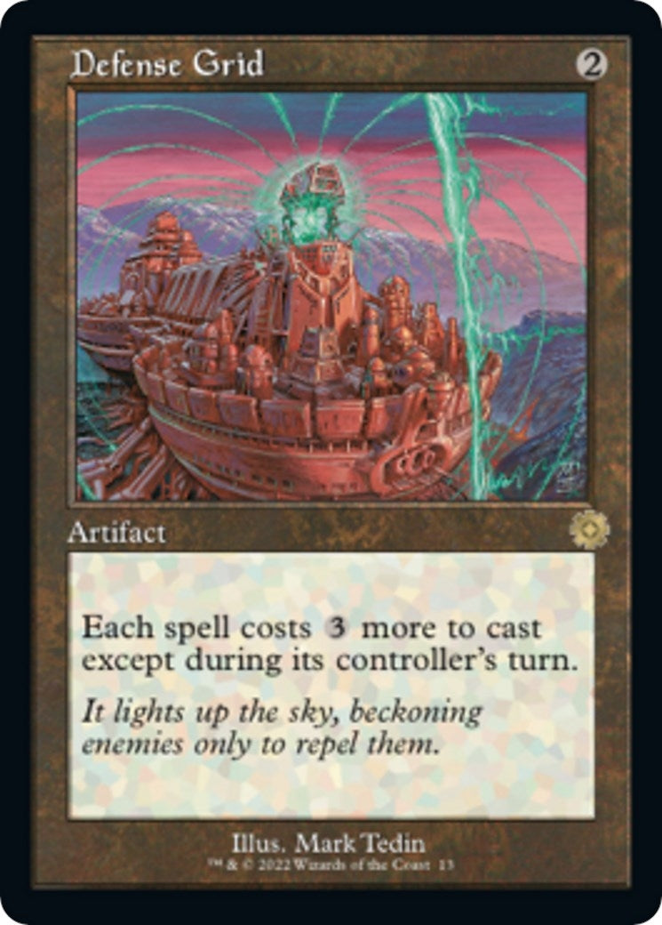 Image for Defense Grid (13) [The Brothers' War: Retro Frame Artifacts] - Magic: The Gathering