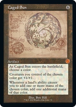 Image for Caged Sun (Schematic) (72) [The Brothers' War: Retro Frame Artifacts] - Magic: The Gathering