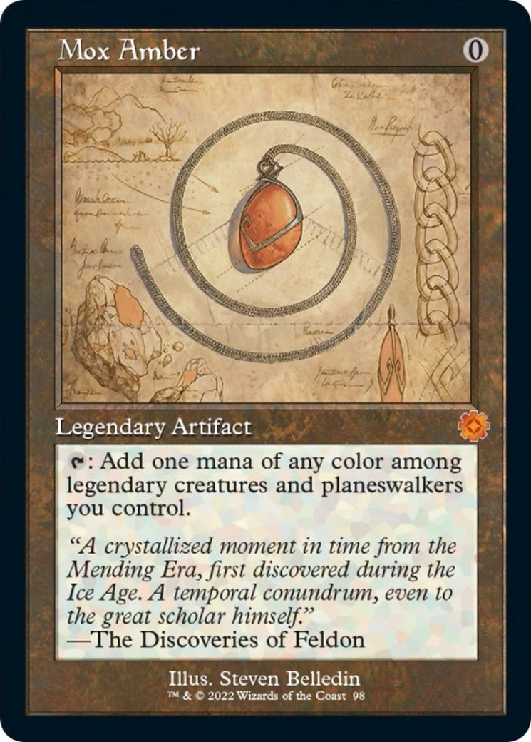 Image for Mox Amber (Schematic) (98) [The Brothers' War: Retro Frame Artifacts] - Magic: The Gathering