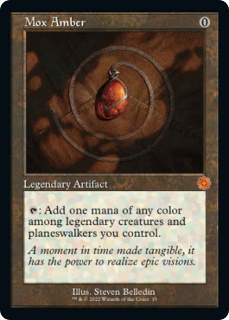 Image for Mox Amber (35) [The Brothers' War: Retro Frame Artifacts] - Magic: The Gathering