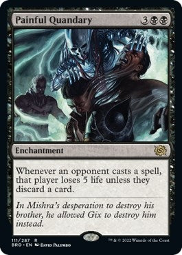 Image for Painful Quandary (111) [The Brothers' War] - Magic: The Gathering