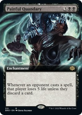 Image for Painful Quandary (Extended Art) (331) [The Brothers' War] - Magic: The Gathering