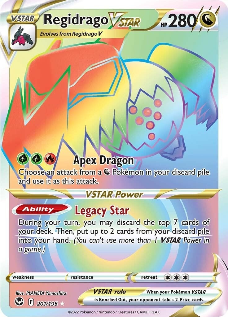 Image for Regidrago VSTAR (Secret) (201/195) [SWSH12: Silver Tempest] - Pokemon