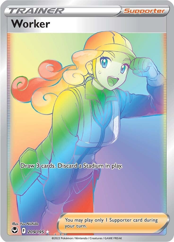 Image for Worker (Secret) (209/195) [SWSH12: Silver Tempest] - Pokemon