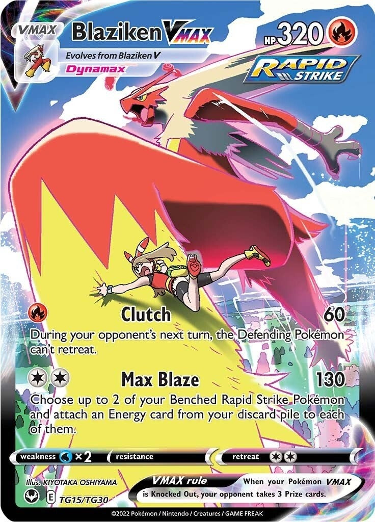 Image for Blaziken VMAX (TG15/TG30) [SWSH12: Silver Tempest Trainer Gallery] - Pokemon
